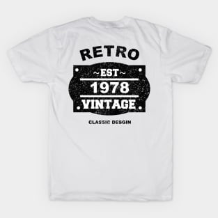 Black Retro Badge T-Shirt